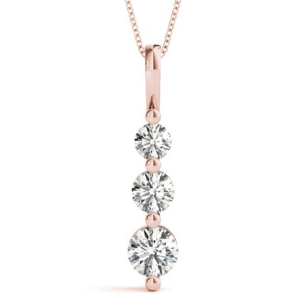4 Carat Classic Snowman 3 Stone LAB-GROWN Diamond Pendant Necklace Basic Collection (E-F Color VS2-SI1 Clarity) + 20" Silver Chain