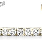 Houston Diamond District 3 to 50 Carat Classic LAB GROWN Diamond Tennis Bracelet 4 Prong Ultra Premium Collection (E-F Color, VS2-SI1 Clarity) 10K Yellow Gold 7.5 Inches 12 Carat