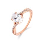 Houston Diamond District 1-5 Carat (ctw) LAB GROWN Diamond Side Stone Engagement Ring (Color E-F Clarity VS2-SI1) Rose Gold 1.5 Carat Emerald Shape