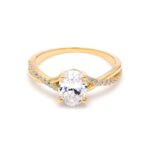 Houston Diamond District 1-5 Carat (ctw) LAB GROWN Diamond Side Stone Engagement Ring (Color E-F Clarity VS2-SI1) Yellow Gold 1 Carat Cushion Shape - Image 2