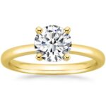 Houston Diamond District 1 to 10 Carat IGI Certified Lab Grown Diamond Engagement Ring, Round Cut Solitaire, 4-Prong Setting, E–F Color VS2–SI1 Clarity 14K Yellow Gold 6 Carat Size-4
