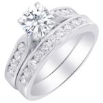 Houston Diamond District 1 to 6 Carat Cushion Shape LAB GROWN Diamond and LAB GROWN Diamond Wedding Bridal Set (AAAA Heirloom Quality) Platinum 5.5 Carat Size-9.5