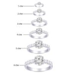 Houston Diamond District 1 to 8 Carat Prong Set Round Cut Lab-Grown Diamond Engagement Ring for Women (E-F VS2-SI1) 14K White Gold 1.5 Carat Size-9 - Image 2