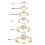 Houston Diamond District 1 to 8 Carat Prong Set Round Cut Lab-Grown Diamond Engagement Ring for Women (E-F VS2-SI1) 14K Yellow Gold 1.5 Carat Size-9 - Image 2